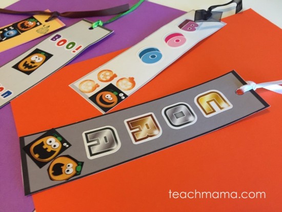 halloween bookmarks make your own teachmama.com