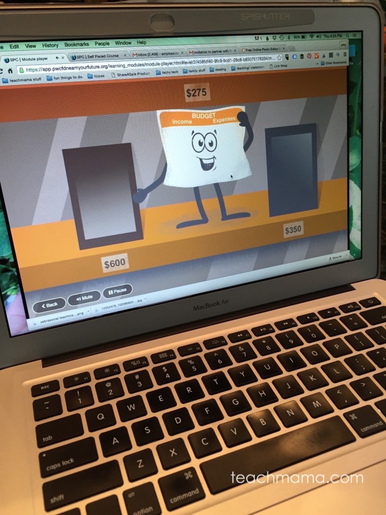 cool, interactive tool for teaching kids financial literacy teachmama.com | Earn Your Future Digital Lab 8