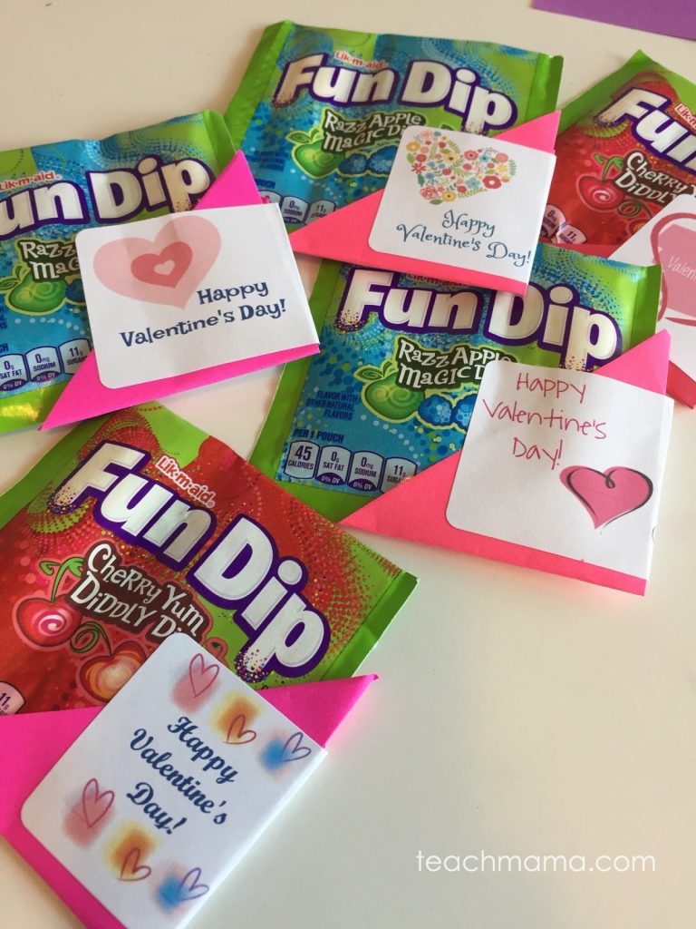 fun dip valentines | teachmama.com