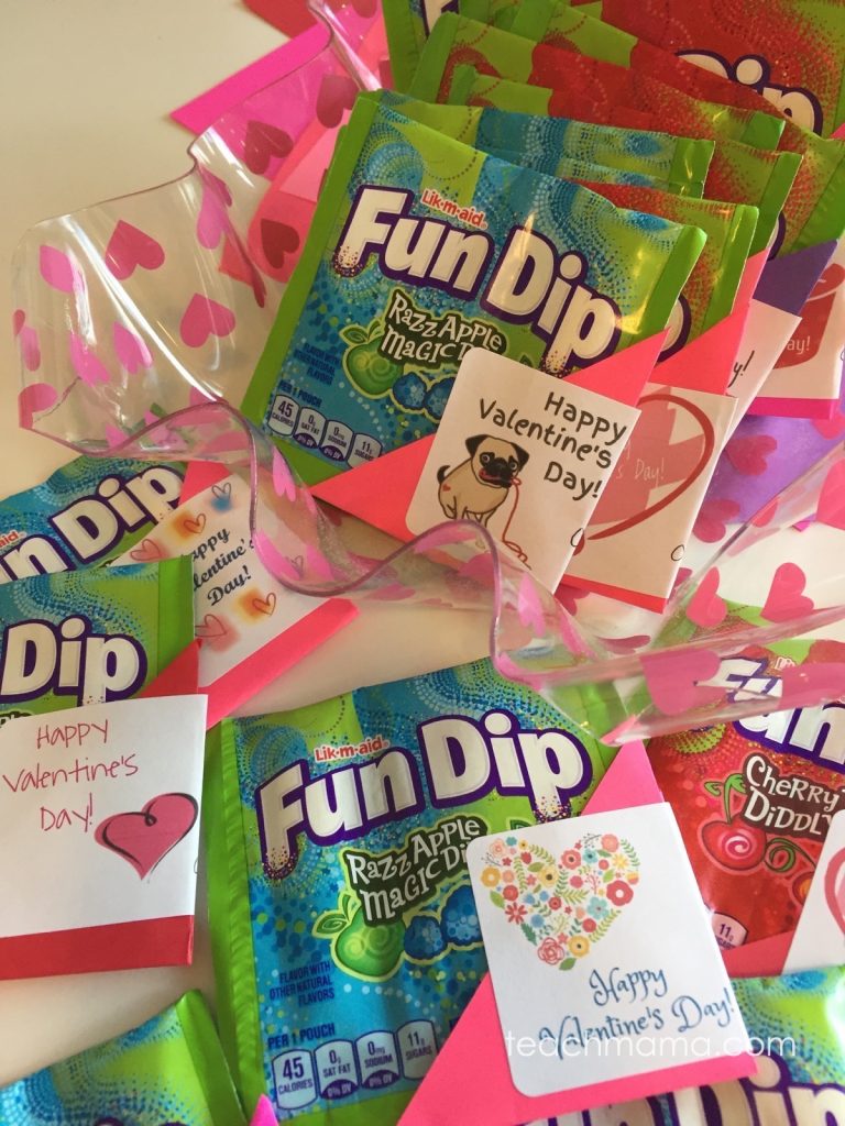 fun dip valentines | teachmama.com