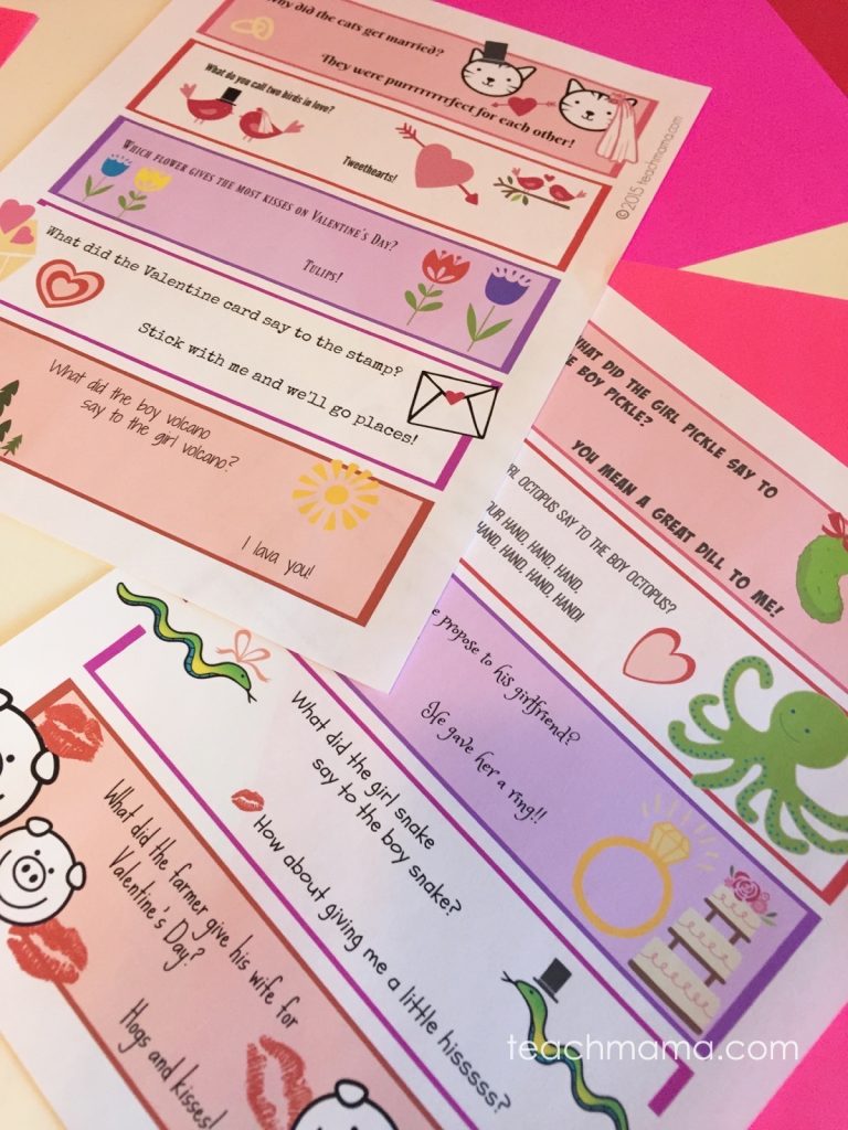 valentine's day water bottle labels: teachmama.com