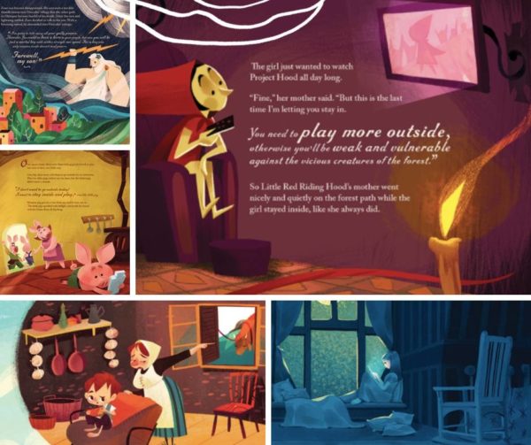 collage of images from "The Never Starting Tales"