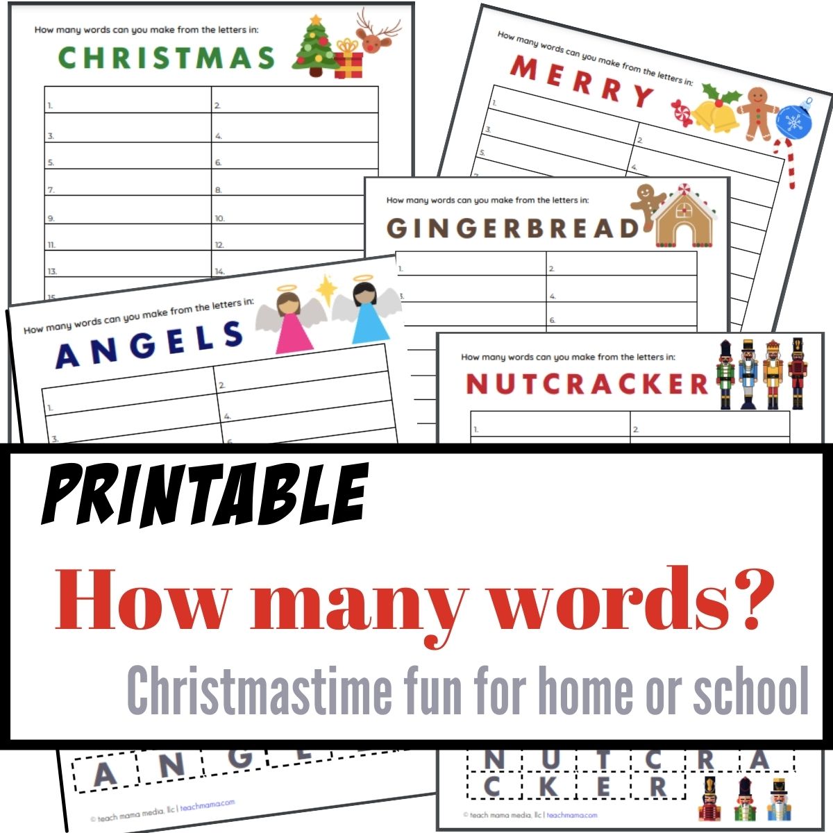 christmastime how many words