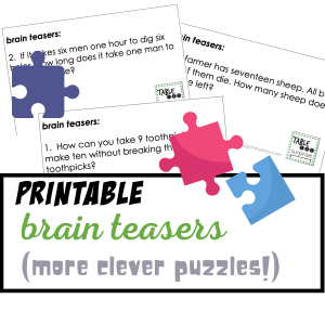 brain teasers (more clever puzzles!)