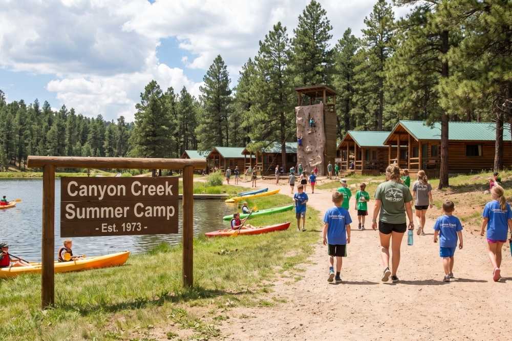 Canyon Creek Summer Camp multi-activity program website homepage screenshot