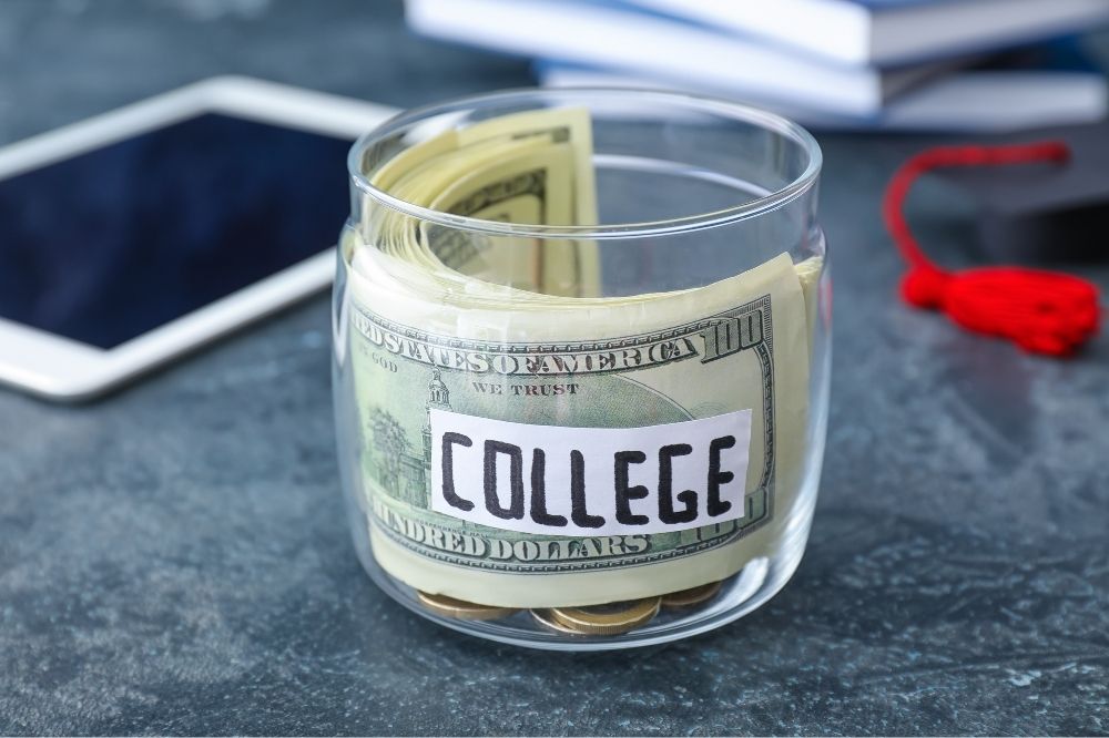Saving money for college tuition fees