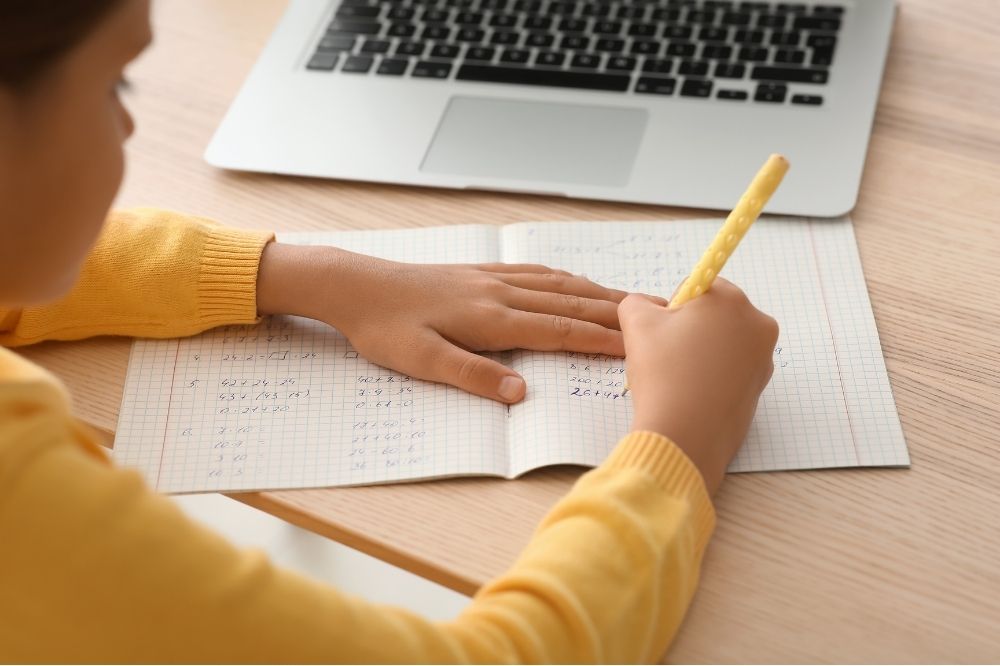 study area for kids at home