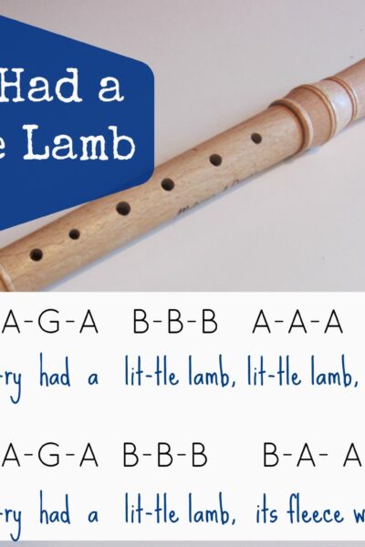 playing the recorder