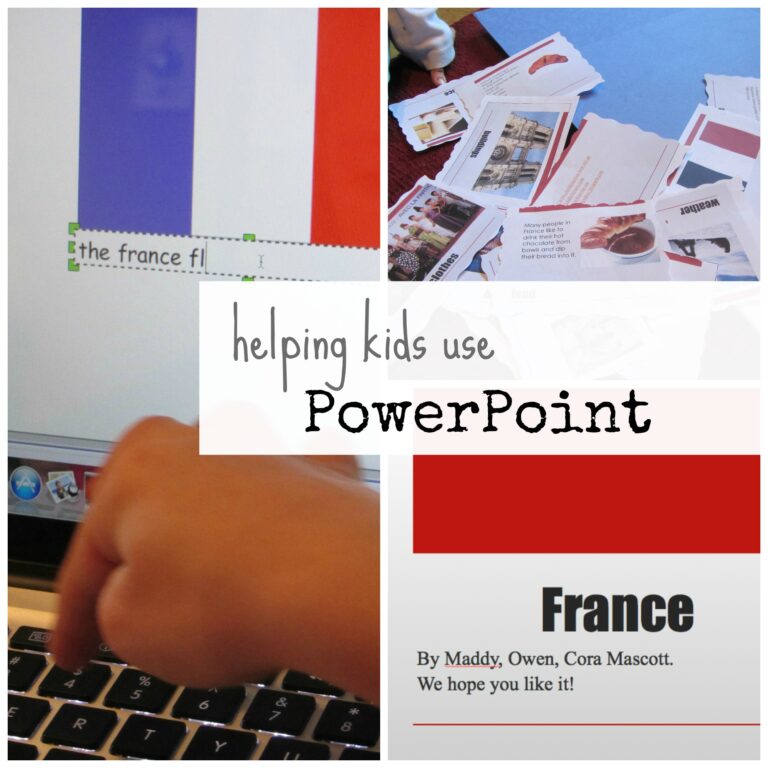 helping kids use powerpoint