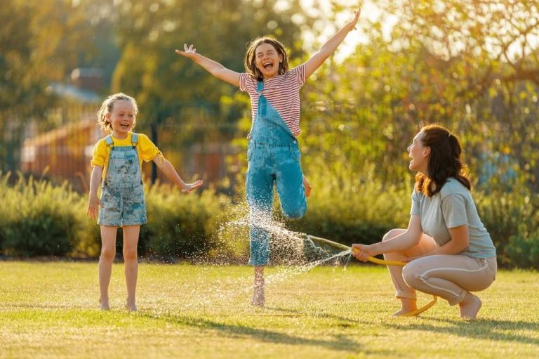How much backyard play does a child need each day