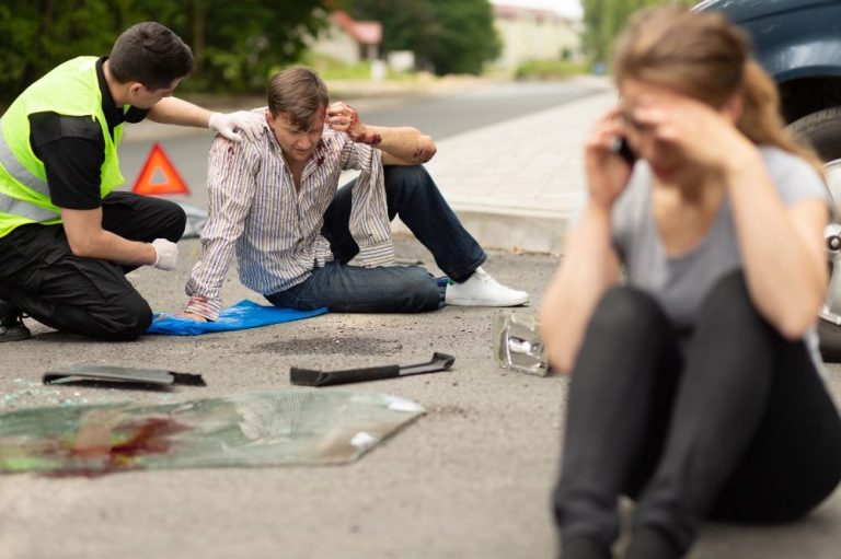 A Man had a personal injury in a car accident