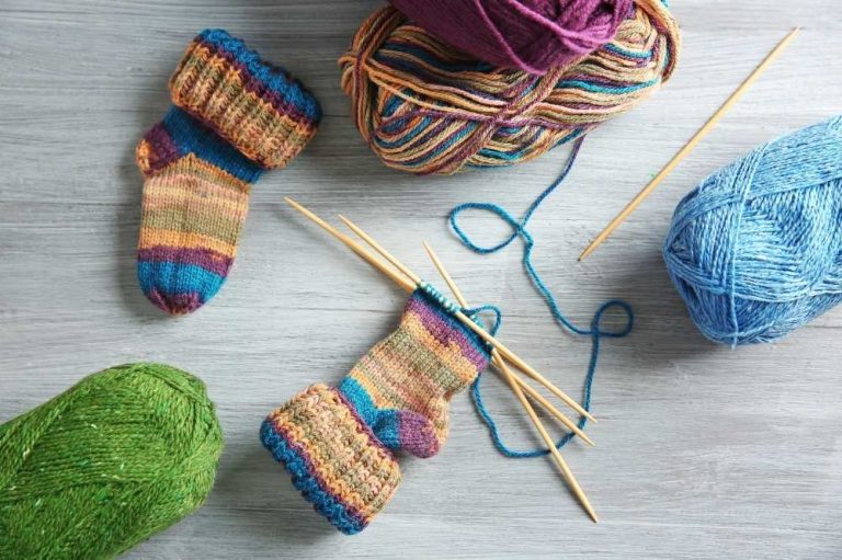 Knitted socks